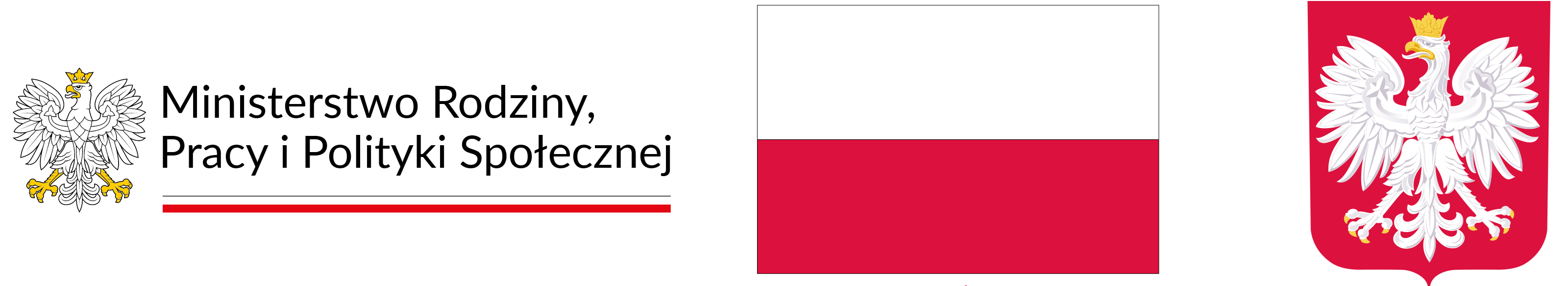 Logo MRPiPS, Flaga i Godło Polski